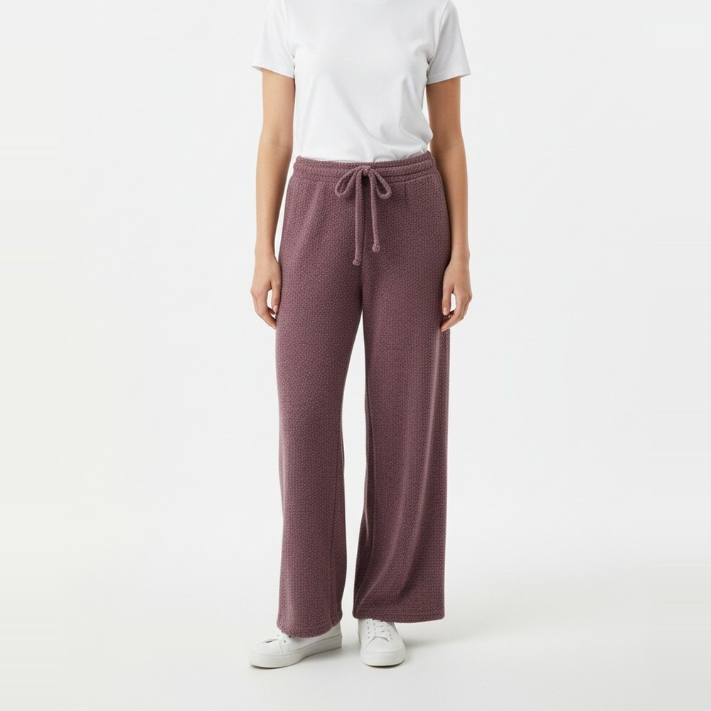 Nike NWT Phoenix Cozy Boucle Slim Knit Pants Womens XL Burgundy Crush HV2766-619